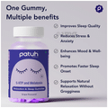 Patuh Healthcare 5 HTP and Melatonin Relaxtion & Sleep Gummies Mixed Grape No Added Sugar thumbnail