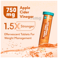Healthkart Apple Cider Vinegar 750mg Effervescent Tablet (15 Each) Orange thumbnail