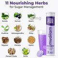 Muditam Ayurveda Karela Jamun Fizz Effervescent Tablets Helps in High Sugar (20 Each) thumbnail