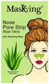 Masking Nose Pore strip Aloe vera with Soothing Wipe (5 Nose Strip+5 Soothing wipe) thumbnail
