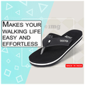 Doctor Extra Soft D24 Orthopaedic | Diabetic | Comfortable | MCR | Flip-Flop for Men Black 7 thumbnail