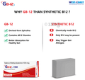 GB-12 Tablet for Vitamin B12 Deficiency, Antioxidant, production of DNA and RNA, Healthy Nerve Cells & Fatigu Tablet thumbnail