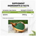 Vlado's Himalayan Organics Spirulina Vegetarian Capsule | Green Super Food for Weight Management thumbnail