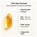 Tata 1mg Triple Strength Omega 3 Fish Oil 1250mg | High Strength supplement | 560mg EPA & 400mg DHA Capsule thumbnail