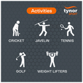Tynor Elbow Support Air Pro XL Black & Orange thumbnail