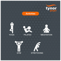Tynor Yoga Mat Eva Grey 8mm thumbnail