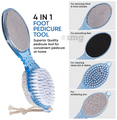 Vega PD 02 4 in 1 Foot Pedicure Brush, Pumice Stone, Scrubber & File for Soft Care thumbnail