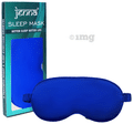 Jenna Sleeping Eye Mask for Insomnia, Meditation and Dark Circles Silk Plain Blue thumbnail