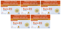 Rain D3 Vitamin D3 Oral Solution 60,000 IU Nano Shots (4x5ml Bottle Each) Orange thumbnail