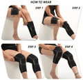 Haxor Silverage Designer Knee Support Black Small thumbnail