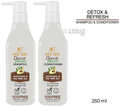 KT Professional KT Advanced Combo Pack of Detox & Refresh Shampoo (250ml), Conditioner (250ml) & KT Professional Pure Organic Argan Oil (50ml) thumbnail