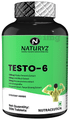 Naturyz Testo-6 Plant-Based Testosterone Booster Tablets For Men Supports Strength, Stamina & Muscle Growth thumbnail