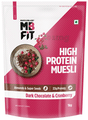 MuscleBlaze Fit High Protein Muesli 22 g Protein | Flavour Dark Chocolate & Cranberry thumbnail