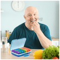 Frizty Weekly Pill Organizer Four Times a Day Multicolor thumbnail
