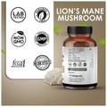 Vedapulse Lion's Mane Mushroom 1200mg Veg Capsule thumbnail