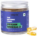 RawRX Vegan Omega 3 Fatty Acid Capsule | 280 mg EPA + DHA + ALA Formula for Heart, Hair & Joints Capsule thumbnail