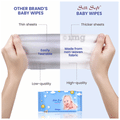 Silk Soft Baby wipes (30 Each) Without Lid thumbnail