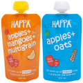 Happa Combo Pack of Thick Puree Apples+Oats & Apples+Mangoes+Multigrain (100gm Each) thumbnail