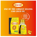 Seacod Cod Liver Oil Soft Gelatin Capsule with Omega 3, Vitamin A and D Gelatin ( 100 Each) thumbnail