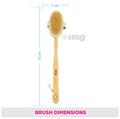 Vega NBA 1/3 Detachable Wooden Bristle Bath Brush with Long Handle thumbnail