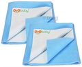 Oyo Baby Waterproof Bed Protector Dry Sheet Small Blue thumbnail