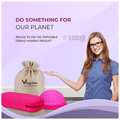 Vaquita Reusable Menstrual Cup Disc with Case Small Pink thumbnail