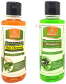 Khadi Pure Combo Pack of Herbal Heena & Tulsi Extra Conditioning Hair Cleanser & Herbal Neem & Aloevera Shampoo (210ml Each) thumbnail
