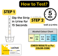JusChek+ Alcohol Rapid Test Dipstick (Urine) thumbnail