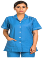 Agarwals Nurse Uniform Softn Comfy Pure Viscose Cotton Sky Blue XXL thumbnail