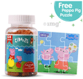 Kiddoze Combo Pack of Calcium & Omega & DHA Gummies (60 Each) thumbnail