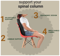 Leaf Ortho Backrest Spine Support Black Universal thumbnail