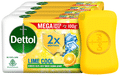 Dettol 2x Menthol Lime Cool Mega Saver Pack of Bathing Soap Bar (100gm Each) thumbnail