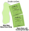 Masking Nose Pore strip Aloe vera with Soothing Wipe (5 Nose Strip+5 Soothing wipe) thumbnail