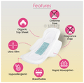Pinq Polka Hot Pink Premium Ultra Thin Sanitary Pads XL thumbnail