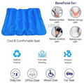 Healthtrek Cooling Gel Seat Cushion Blue thumbnail