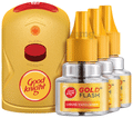 Good Knight Gold Flash Liquid Vapourizer with 3 Gold Flash Refills (45ml Each) thumbnail