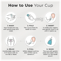 Mowell Reusable Menstrual Cup for Women Medium thumbnail