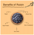 Yumleys Premium Afghani Black Raisins (250gm Each) Seedless thumbnail