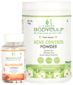 Bodyculp Combo Pack of Glutathione Capsules (60 Each) & Plant Based Acne Control Powder Green Apple Flavour(150gm) thumbnail