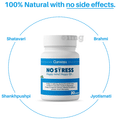 Cureayu No Stress Ayurvedic Capsule | For Improved Mental Health | Natural Stress Reliever | Calms Mind | Improves Anxiety & Depression | Potent Mood Enhancer | 100 % Herbal thumbnail