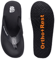 Ortho + Rest M10013 Men slippers with Cushioned Footbed | Soft Comfortable Stylish and Anti Skid Men's Flip-Flops & Slippers Daily Use Grey Size 6 thumbnail