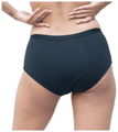 SochGreen Organic Cotton Brief Discharge Undies Black Medium thumbnail
