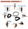 Healthtrek Single Toning Resistance Tube Grey 20 Lbs thumbnail