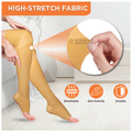 Vissco Anti Embolism Stocking, Thigh Length (Above Knee) to Improve Blood Circulation Large Beige thumbnail