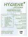 Hygiene Sanitary Pads Waste Disposable Bags (25 Each) 5 X 10 Black & White thumbnail