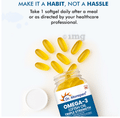 Dr. Morepen Triple Strength Omega 3 Fish Oil 1250mg Softgel with Vitamin E | For Heart & Brain Function | Bone, Joint & Muscle Care thumbnail