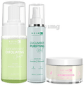 Noiant Combo Pack of Avocado Melt Exfoliating Cleanser 100ml, Cucumber Purifying Mist 100ml & 1% Hyl Moisturizer thumbnail