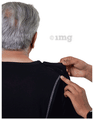 Haxor Men's V Neck Open Back 3/4 Length Sleeve Adaptive Tshirt Black Small thumbnail