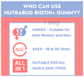 Nutrabud Biotin Plus Gummies Strawberry thumbnail