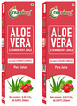 Nutriorg Aloevera Strawberry Juice (250ml Each) thumbnail